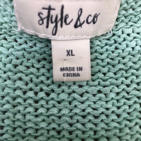 Style & Co. Mixed-Stitched Crew-neck Sweater - Picture 5 of 5